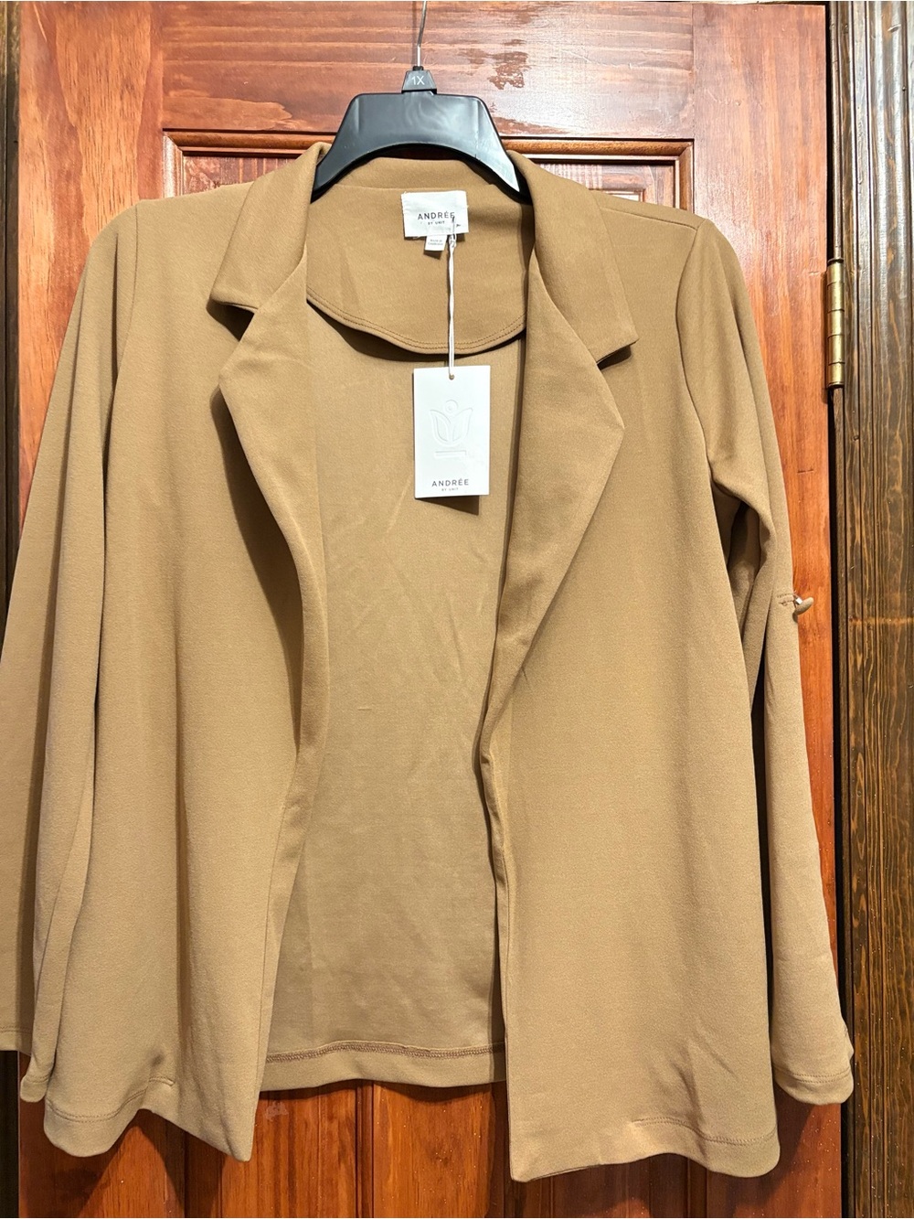 Andree by Unit Women's Tan Open Front Jacket/Blazer NWT